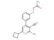2-[3-(2-amino-3-cyano-6-cyclobutylpyridin-4-yl)phenoxy]acetamide