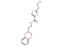 N-[2-(2,3-dihydro-1,4-benzodioxin-2-yl)ethyl]-2-propyl-1,3-thiazole-4-carboxamide