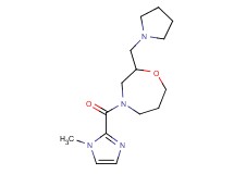 4-[(1-methyl-1H-imidazol-2-yl)carbonyl]-2-(pyrrolidin-1-ylmethyl)-1,4-oxazepane