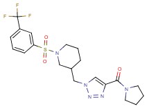 3-{[4-(1-pyrrolidinylcarbonyl)-1H-1,2,3-triazol-1-yl]methyl}-1-{[3-(trifluoromethyl)phenyl]sulfonyl}piperidine