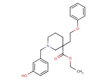 ethyl 1-(3-hydroxybenzyl)-3-(2-phenoxyethyl)-3-piperidinecarboxylate