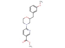 methyl 6-[2-(3-methoxybenzyl)-4-morpholinyl]nicotinate
