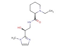 1-ethyl-N-[2-hydroxy-2-(1-methyl-1H-imidazol-2-yl)ethyl]-2-piperidinecarboxamide bis(trifluoroacetate) (salt)