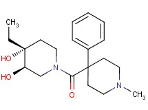 (3R*,4R*)-4-ethyl-1-[(1-methyl-4-phenylpiperidin-4-yl)carbonyl]piperidine-3,4-diol