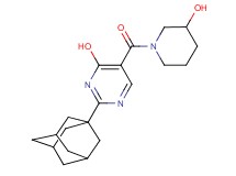 2-(1-adamantyl)-5-[(3-hydroxypiperidin-1-yl)carbonyl]pyrimidin-4-ol