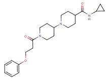 N-cyclopropyl-1'-(3-phenoxypropanoyl)-1,4'-bipiperidine-4-carboxamide