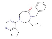 4-benzyl-1-(6,7-dihydro-5H-cyclopenta[d]pyrimidin-4-yl)-3-ethyl-1,4-diazepan-5-one