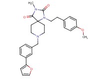 8-[3-(2-furyl)benzyl]-1-[2-(4-methoxyphenyl)ethyl]-3-methyl-1,3,8-triazaspiro[4.5]decane-2,4-dione