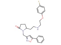 5-(2-{[2-(4-fluorophenoxy)ethyl]amino}ethyl)-1-[(5-phenyl-3-isoxazolyl)methyl]-2-pyrrolidinone