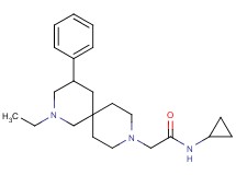 N-cyclopropyl-2-(2-ethyl-4-phenyl-2,9-diazaspiro[5.5]undec-9-yl)acetamide
