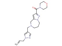 5-[(1-allyl-1H-pyrazol-4-yl)methyl]-2-(morpholin-4-ylcarbonyl)-5,6,7,8-tetrahydro-4H-pyrazolo[1,5-a][1,4]diazepine