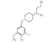 2-fluoro-6-methoxy-4-{[4-(2-methoxy-1-methylethyl)piperidin-1-yl]methyl}phenol