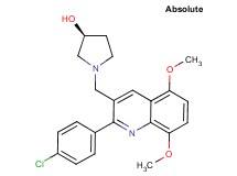 (3S)-1-{[2-(4-chlorophenyl)-5,8-dimethoxy-3-quinolinyl]methyl}-3-pyrrolidinol