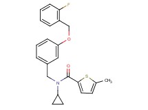 N-cyclopropyl-N-{3-[(2-fluorobenzyl)oxy]benzyl}-5-methyl-2-thiophenecarboxamide