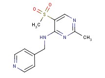 2-methyl-5-(methylsulfonyl)-N-(pyridin-4-ylmethyl)pyrimidin-4-amine