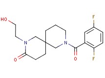 8-(2,5-difluorobenzoyl)-2-(2-hydroxyethyl)-2,8-diazaspiro[5.5]undecan-3-one