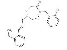 4-(2-chlorobenzyl)-1-[(2E)-3-(2-methoxyphenyl)-2-propen-1-yl]-1,4-diazepan-5-one