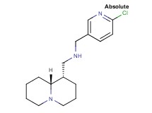 1-(6-chloropyridin-3-yl)-N-[(1S,9aR)-octahydro-2H-quinolizin-1-ylmethyl]methanamine