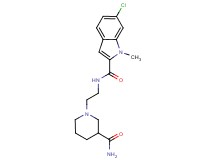 N-{2-[3-(aminocarbonyl)piperidin-1-yl]ethyl}-6-chloro-1-methyl-1H-indole-2-carboxamide
