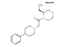 (3S)-3-ethyl-4-[(4-phenylpiperidin-1-yl)acetyl]morpholine