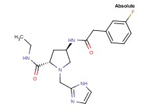 (4R)-N-ethyl-4-{[(3-fluorophenyl)acetyl]amino}-1-(1H-imidazol-2-ylmethyl)-L-prolinamide