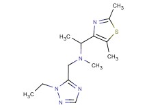 1-(2,5-dimethyl-1,3-thiazol-4-yl)-N-[(1-ethyl-1H-1,2,4-triazol-5-yl)methyl]-N-methylethanamine