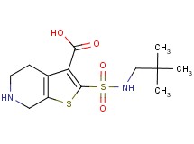2-{[(2,2-dimethylpropyl)amino]sulfonyl}-4,5,6,7-tetrahydrothieno[2,3-c]pyridine-3-carboxylic acid