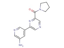 5-[6-(pyrrolidin-1-ylcarbonyl)pyrazin-2-yl]pyridin-3-amine