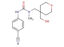 N'-(4-cyanophenyl)-N-{[4-(hydroxymethyl)tetrahydro-2H-pyran-4-yl]methyl}-N-methylurea
