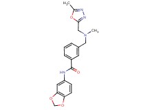 N-1,3-benzodioxol-5-yl-3-({methyl[(5-methyl-1,3,4-oxadiazol-2-yl)methyl]amino}methyl)benzamide
