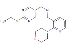 1-[2-(ethylthio)-5-pyrimidinyl]-N-{[2-(4-morpholinyl)-3-pyridinyl]methyl}methanamine