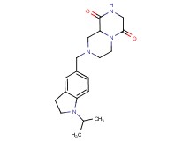 8-[(1-isopropyl-2,3-dihydro-1H-indol-5-yl)methyl]tetrahydro-2H-pyrazino[1,2-a]pyrazine-1,4(3H,6H)-dione