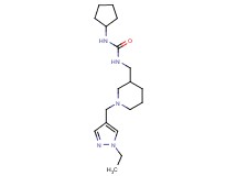 N-cyclopentyl-N'-({1-[(1-ethyl-1H-pyrazol-4-yl)methyl]piperidin-3-yl}methyl)urea
