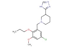 1-(5-chloro-3-methoxy-2-propoxybenzyl)-3-(4H-1,2,4-triazol-3-yl)piperidine