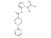 N-[1-(1,2-dimethylpropyl)-1H-pyrazol-5-yl]-1-pyrimidin-2-ylpiperidine-4-carboxamide