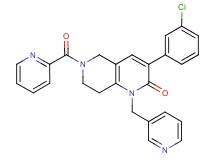 3-(3-chlorophenyl)-6-(2-pyridinylcarbonyl)-1-(3-pyridinylmethyl)-5,6,7,8-tetrahydro-1,6-naphthyridin-2(1H)-one