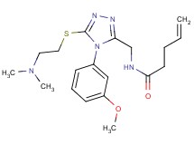 N-{[5-{[2-(dimethylamino)ethyl]thio}-4-(3-methoxyphenyl)-4H-1,2,4-triazol-3-yl]methyl}-4-pentenamide