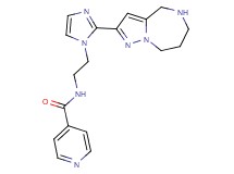 N-{2-[2-(5,6,7,8-tetrahydro-4H-pyrazolo[1,5-a][1,4]diazepin-2-yl)-1H-imidazol-1-yl]ethyl}isonicotinamide dihydrochloride