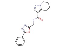 N-[(5-phenyl-1,3,4-oxadiazol-2-yl)methyl]-4,5,6,7-tetrahydropyrazolo[1,5-a]pyridine-3-carboxamide