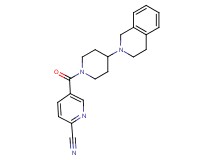 5-{[4-(3,4-dihydro-2(1H)-isoquinolinyl)-1-piperidinyl]carbonyl}-2-pyridinecarbonitrile