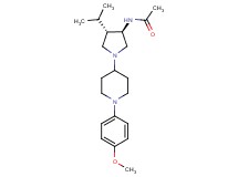 N-{rel-(3R,4S)-4-isopropyl-1-[1-(4-methoxyphenyl)-4-piperidinyl]-3-pyrrolidinyl}acetamide dihydrochloride