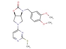 (3aS*,6aR*)-3-(3,4-dimethoxybenzyl)-5-[2-(methylthio)-4-pyrimidinyl]hexahydro-2H-pyrrolo[3,4-d][1,3]oxazol-2-one