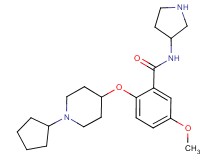 2-[(1-cyclopentyl-4-piperidinyl)oxy]-5-methoxy-N-3-pyrrolidinylbenzamide dihydrochloride