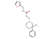 N-(2-furylmethyl)-3-(3-methyl-3-phenylpiperidin-1-yl)propanamide