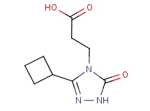 3-(3-cyclobutyl-5-oxo-1,5-dihydro-4H-1,2,4-triazol-4-yl)propanoic acid