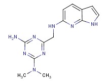 N,N-dimethyl-6-[(1H-pyrrolo[2,3-b]pyridin-6-ylamino)methyl]-1,3,5-triazine-2,4-diamine
