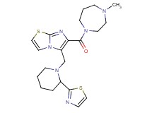 6-[(4-methyl-1,4-diazepan-1-yl)carbonyl]-5-{[2-(1,3-thiazol-2-yl)-1-piperidinyl]methyl}imidazo[2,1-b][1,3]thiazole