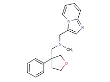 (imidazo[1,2-a]pyridin-3-ylmethyl)methyl[(3-phenyltetrahydrofuran-3-yl)methyl]amine