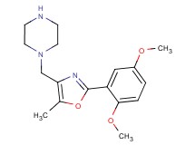 1-{[2-(2,5-dimethoxyphenyl)-5-methyl-1,3-oxazol-4-yl]methyl}piperazine