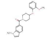 6-{[4-(2-methoxyphenoxy)-1-piperidinyl]carbonyl}-1-methyl-1H-indole